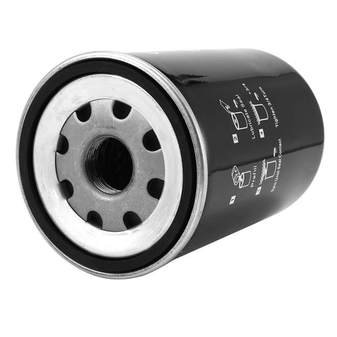 Oil Filter Cartridge 37438-08900 3743808900 Compatible With Airman Air Compressor, heavy duty design, side angle view.