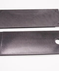 Zero Clearance Throat Plate Insert For Bosch GCM12 Table Saw Delivers Cleaner Cuts Reduces Tear Out Durable Easy To Install Fits The Exact Throat Opening For Precise Smooth Rips And Delicate Work, showing two dark rectangular inserts, one with a hole