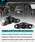 Front Right Engine Motor Mount For Honda Civic Integra Crv 1992 To 2001 Heavy Duty Vibration Damper top view on engine bay.