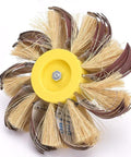 Heavy Duty Sisal Buffing Wheel With 6Mm Shank For Metal Polishing Deburring And Scribing Tasks On Steel Aluminum Wood Or Plastic Surfaces