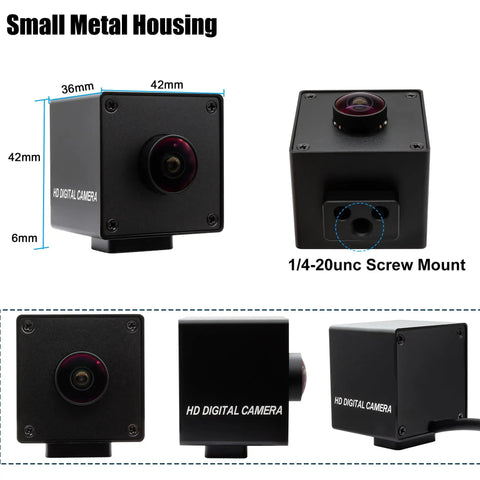 5MP USB Camera Module With Autofocus And 30FPS Wide 138 Degree Field Of View IMX335 Sensor Low Light Performance, side view