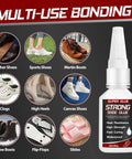 Multi-use bonding shoe glue for leather shoes, sports shoes, Martin boots, clogs, high heels, canvas shoes, and more.