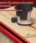 Top Shelf Adjustable Router Jig And Juice Groove Template For Sweet Custom Cabinet Projects 23.6 Inch Working Area router in use on wood