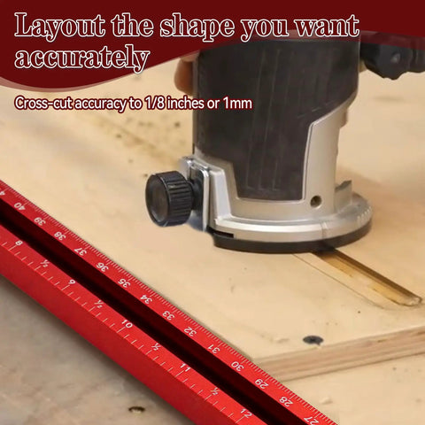 Top Shelf Adjustable Router Jig And Juice Groove Template For Sweet Custom Cabinet Projects 23.6 Inch Working Area router in use on wood