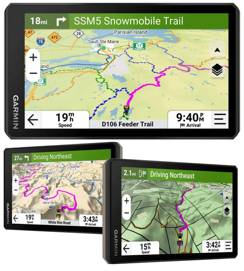 Tread 2 Powersport Navigator With 6 Inch Glove Friendly Display Built For Extreme Weather Preloaded Mapping Snowmobile Trails