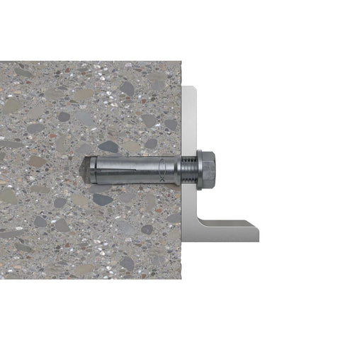 Installed Drop In Anchor M8 Thread Steel Internal Cone Type Concrete Anchor 100 Pack Ten Millimeter Drill Bit Ten Millimeter Hole