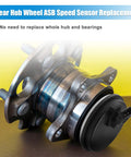 Rear Hub Bearing ABS Speed Sensor Direct Fit For Hyundai Veloster Elantra GT And Kia Forte 2019 2023 Rear Left Or Right Side Fits Hyundai Ioniq Electric 2017 2020 5 Door OEM 58980F0000 Black