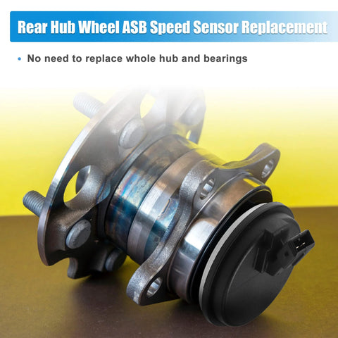 Rear Hub Bearing ABS Speed Sensor Direct Fit For Hyundai Veloster Elantra GT And Kia Forte 2019 2023 Rear Left Or Right Side Fits Hyundai Ioniq Electric 2017 2020 5 Door OEM 58980F0000 Black