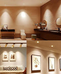 Interior lighting using LED PAR16 Spotlight Bulbs 5W Dimmable, 50W Halogen Replacement, E26 Screw Base, 120V, 500Lm Warm White