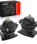 Tough As Nails Engine Motor Mount Kit Pair for Honda Accord and Acura RLX TLX, black rubber and metal, direct bolt-on replacement.
