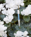 Aquameter Leave In Soil Moisture Sensor Pen Set Of Five White Small For Two Point Five And Three Inch Pots Ideal For Succulents With Continuous In Soil Monitoring And Easy Garden Care in white flower pot