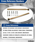 Height Control Valve Linkage Kit With 14 Inch Adjustable Rod Complete Hardware Kit Included Direct Replacement For HDX Style Systems Easy Install Plug And Play Ready Heavy Duty Suspension Upgrade For Trucks SUVs Vans, hardware shown