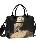 Large Insulated Lunch Bag With Owl Desert Landscape Design Portable Leakproof Soft Cooler Tote For Men Women Holds 18 Cans Beach Camp Picnic Road Trip