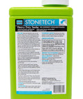 Back label of Heavy Duty Stone Sealer For Interior And Exterior Use, 1 Quart Water Based Sealer, showing usage instructions.