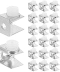 Bulk 100/200 Piece Shelf Brackets Glass Support Clamps Zinc Alloy Wall Mounts For Shower Rails And Mirror Hangers Hardware