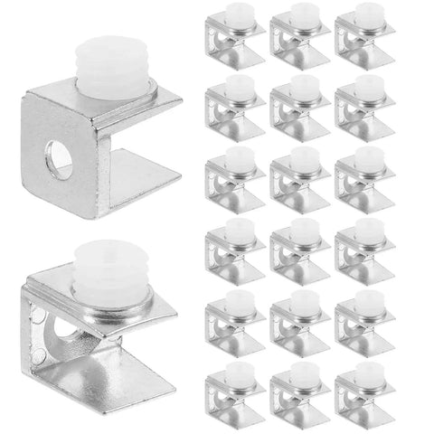 Bulk 100/200 Piece Shelf Brackets Glass Support Clamps Zinc Alloy Wall Mounts For Shower Rails And Mirror Hangers Hardware