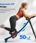 Heavy Duty Adjustable Ab Machine And Upgraded Split Track Core Trainer For Savage Home Workouts sculpting midsection with ergonomic design.