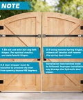 Outdoor Hydraulic Gate Closer Kit Six Pack TB200B installation instructions on wooden gate