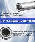 Magnetic 1/4-inch hex drill extension bit holder