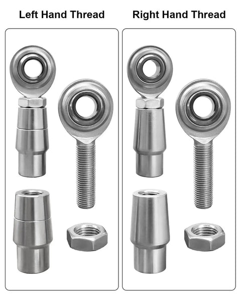 Beefed Up Heavy Duty Three Eighths By Three Eighths Twenty Four Thread Heim Joints Rod End Kit For Panhard Bar Left And Right Hand With left and right hand rod ends