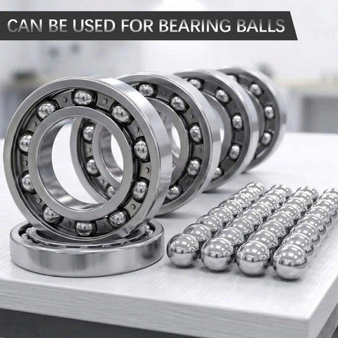 40 Pieces 1 Inch Chrome Steel Bearing Balls 25.4mm Precision High Hardness For Bearings, Drawer Slides, Auto Parts, And Industrial Machinery Maintenance And Upgrades. Chrome steel bearing balls with ball bearings.