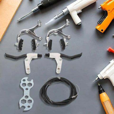 Score Beast Mode Stopping Power With This Lightweight Mechanical Disc Brake Set Featuring Solid Aluminum Calipers Complete Cable Kit.