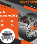 Front Wheel Hub And Bearing Assembly For Nissan Rogue 2008 To 2013 And 2014 To 2015 Rogue Select Plus 2007 To 2012 Sentra 5 Lug With ABS Pair Beefed Up Wheel Bearing Kit For Front Axle Easy Install Sealed Grease For Built To Last