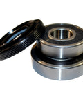 Heavy Duty LG Washer Tub Bearing And Seal Replacement Kit featuring two industrial ball bearings and one shaft seal.