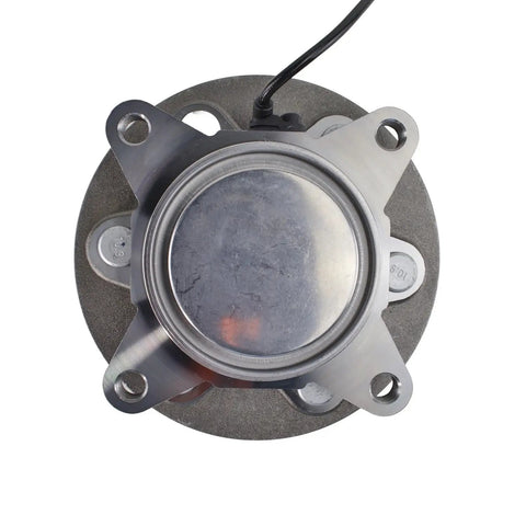 Heavy Front Wheel Bearing And Hub Assembly For 2018 To 2020 Ford F150 Rwd top view showing metal hub and precision parts.