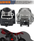52.4mm Big Bore Cylinder And Head Kit with Piston Ring Rebuild Set And Gasket Pack For 4 Stroke 110cc Taotao Coolster Engine ATV Go Kart Dirt Bike Horizontal Chinese Built Engines