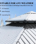 8.5 By 8.5 Ft Outdoor Hardtop Gazebo With Double Roof, Heavy Duty Aluminum And Steel Top with snow-covered roof