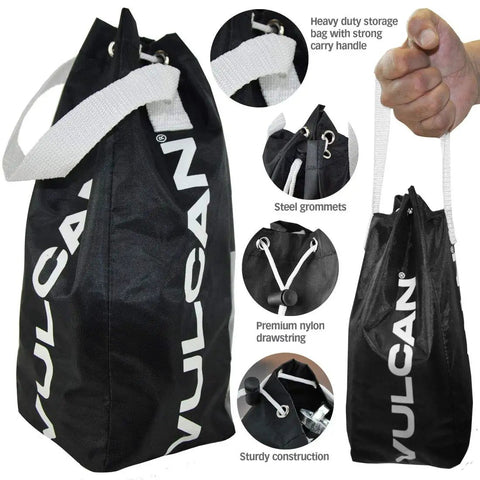 Heavy-duty storage bag with strong carry handle for Premium Beefed-Up Case-Hardened Security Chain Five Sixteenth Inch By Six Feet
