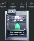 Upgrade LED Light Strip Kit For Bambu Lab X1 Series 3D Printers X1C X1E installed on X1 Carbon printer with screen and green print