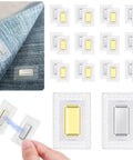 Dead Simple Hidden Magnetic Snaps For Clothing And Purses Measuring One Point Five By One Inch Transparent PVC Edges sewing buttons on fabric.