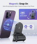 Magnetic Phone Grip Camera Handle With Wireless Shutter Remote For iPhone Android Smartphones MagSafe Compatible