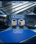 Collet Block Set For CNC Milling And Lathe Workholding, ER32 square and hex blocks, milling and lathing setup.
