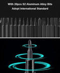 Mini 23 In 1 Electric Screwdriver Set With Mixed Power And Auto Manual Modes Cordless Precision Tool Kit screwdriver bits