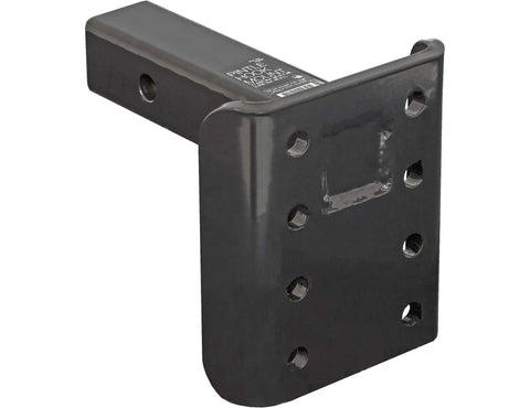 Three Position Adjustable Pintle Hook Mount Hitch For 2 Inch Trucks, heavy duty steel with bolt holes for secure attachment