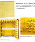 Portable Desktop Sound Isolation Booth For Microphones High Density Acoustic Foam Vocal Recording Cover dimensions 80cm x 80cm x 25cm