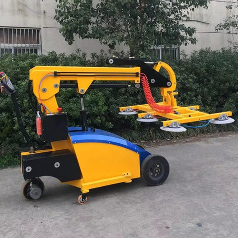 Pro Grade Electric Walking Glass And Granite Mover With Ridiculously Tough Silicone Suction Cups, mobile vacuum grabber for heavy load shifting.