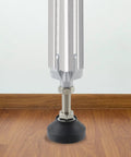Kickass Heavy Duty Adjustable Leg Mounts For 3030 T Slot Aluminum Extrusions with robust nylon pad under assembly.