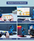 Awesome 6DOF Robotic Arm Kit With Six Servos, Arduino Compatible, ESP32 Controller, Bluetooth, PC Software App Control