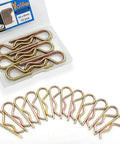 Heavy Duty Hitch Pins R Clips Set 12 Pack M3x60mm Zinc Coated Cotter Pins For Trailers Trucks Mowers And Carts