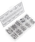 260-Piece 6-32 UNC Stainless Steel Socket Head Cap Screw Kit With Hex Nuts And Flat Washers, Full Thread, Coarse Thread, 304 Stainless