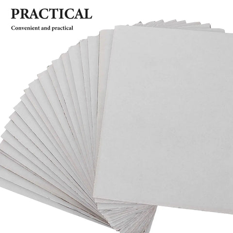20pcs White Corrugated Cardboard Sheets 8x6 Inches 1.5mm Thick Shockproof Packing Inserts for Mailing