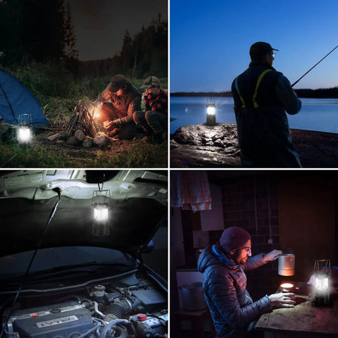 LED Lanterns Battery Powered For Camping And Outdoors used by campers, fishermen, mechanics, and indoors during emergencies