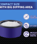 Top Shelf Premium Hot Melt Glue Pellets One Pound Pack, compact glue pot with pellets, heats 225-400F, 8ft cord.