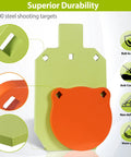 AR500 Steel Shooting Targets Combo Three Eighths Inch Thick Built Tough for 6 Inch and 7x12 Inch with Neon Glow