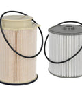 Diesel Fuel Filter Water Separator Kit For Ram 2500 3500 4500 5500 6.7 Cummins Diesel 2019 2020 2021 2022 2023 2024 Dodge Ram 6.7 Replacement With 68157291AA 68436631AA, showing two filters.
