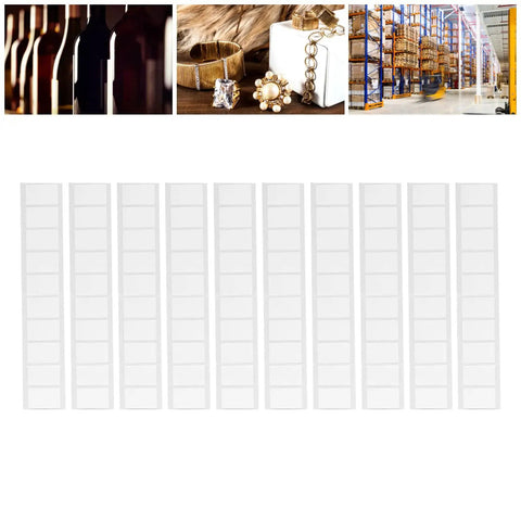 Top Tier One Hundred Pieces Uhf Rfid Tags 860 To 960 Mhz Adhesive Labels on a white background for inventory management.